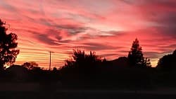 Sunset over Rosendal
